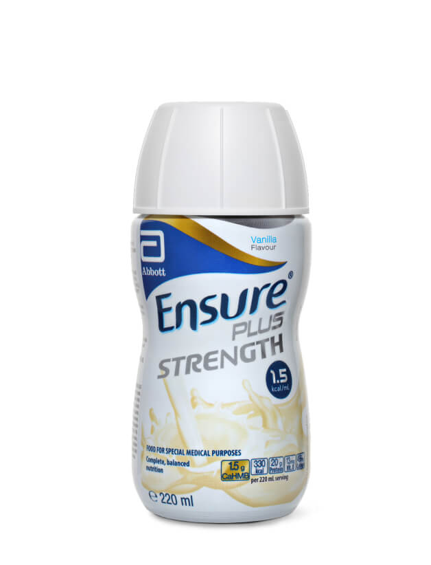 Ensure® Plus Strength - Nutritionally complete, balanced, high protein and high energy.