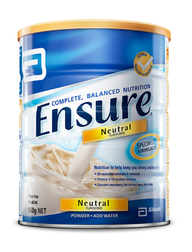 Ensure® Neutral Powder - A nutritional supplement with or between meals, or as a sole source of nutrition.