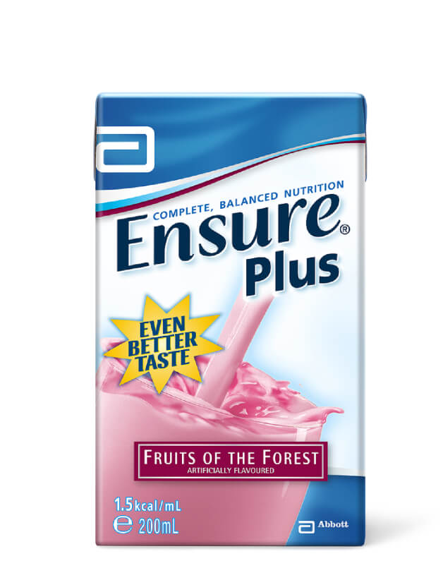 Ensure® Plus Tetra Pack Fruits of the Forest - Complete and balanced nutrition to help maintain strength and health.