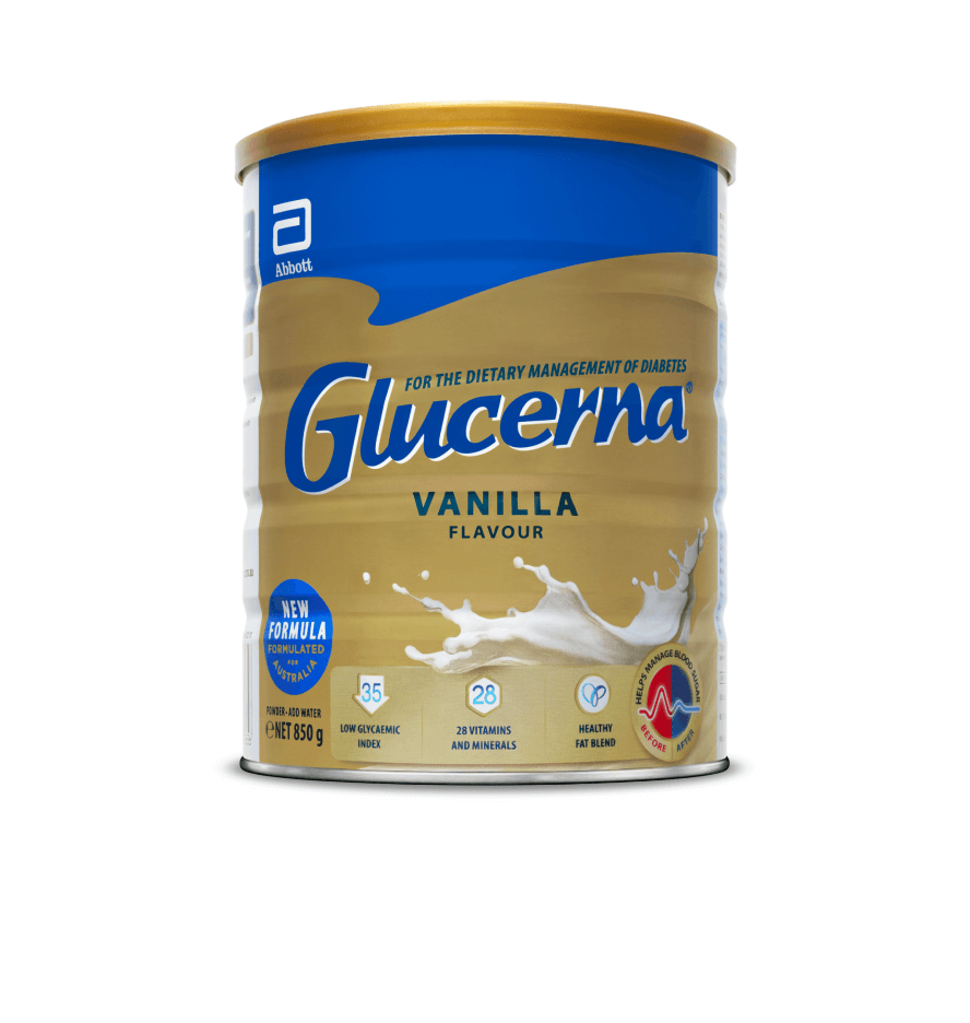 Glucerna® Powder Vanilla - Clinically proven to provide a steady release of glucose, helping minimise blood glucose spikes. 