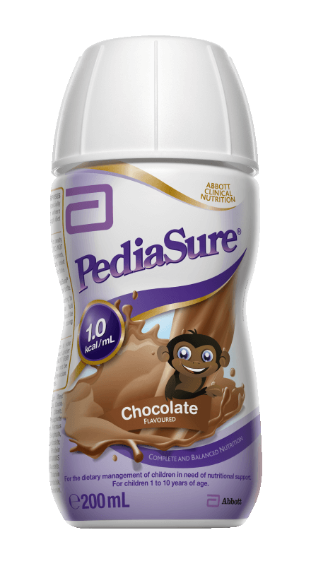 PediaSure® Ready to Drink Chocolate - Nutritional supplement for your child’s lunchbox or when they are on the go.