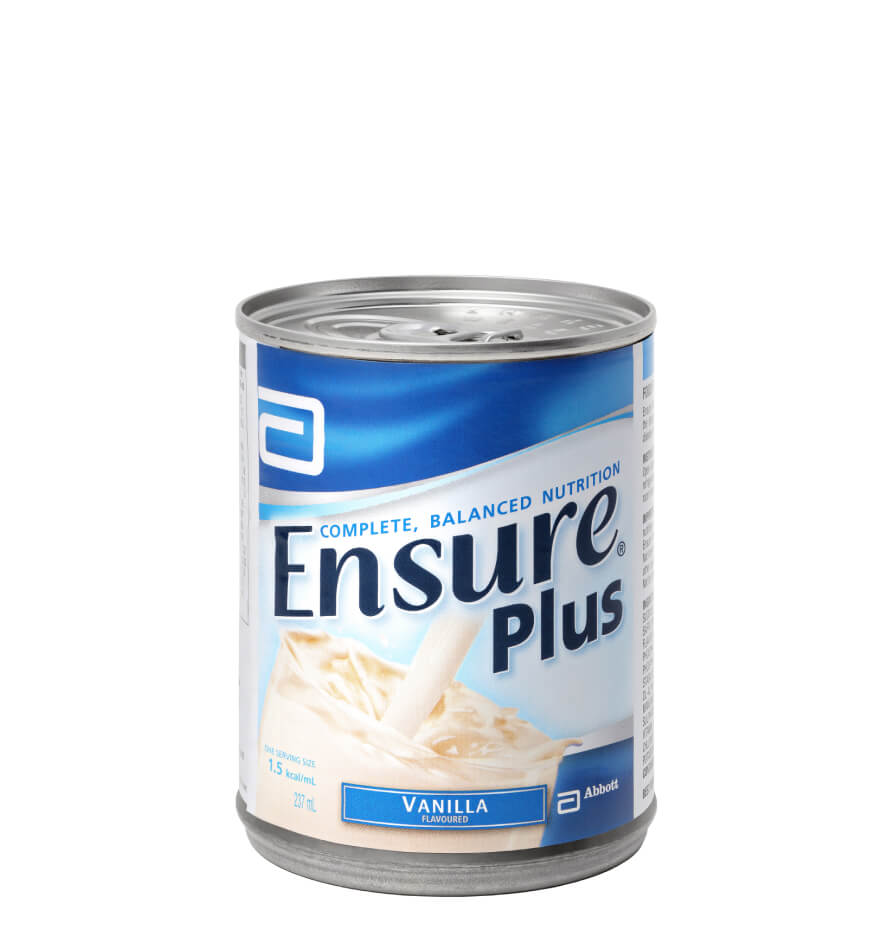 Ensure® Plus Can - Complete and balanced nutritional supplement for people with, or at risk of developing malnutrition.