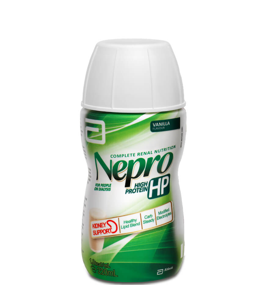 Nepro HP Vanilla - High in energy and protein for people on dialysis.