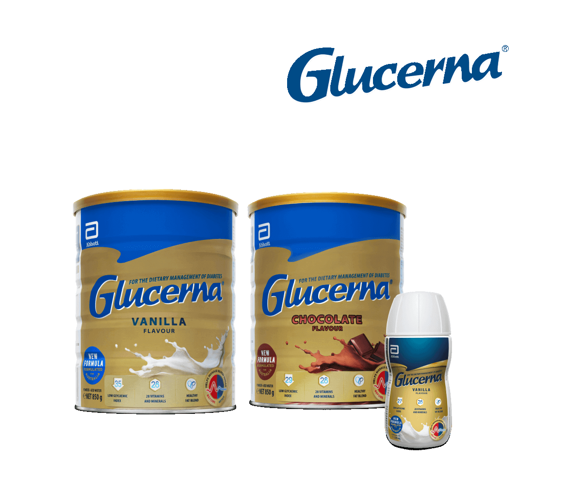 Glucerna® - World's number one selling diabetes-specific nutritional supplement.