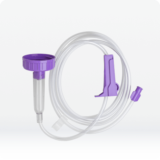 Gravity Giving Sets - For transfering feed from Ready-to-Hang feeding containers to feeding tube.