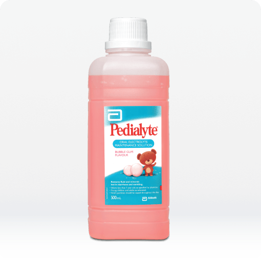 Pedialyte - Therapeutic oral hydration solution that replenishes vital nutrients lost during diarrhoea preventing dehydration.