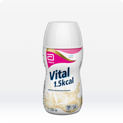 Vital Vanilla 15 kcal - Sole source of nutrition or nutritional supplement for people with malabsorption or maldigestion.