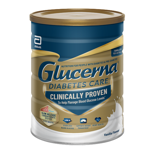 Glucerna Powder - Clinically proven to provide a steady release of glucose, helping minimise blood glucose spikes. 
