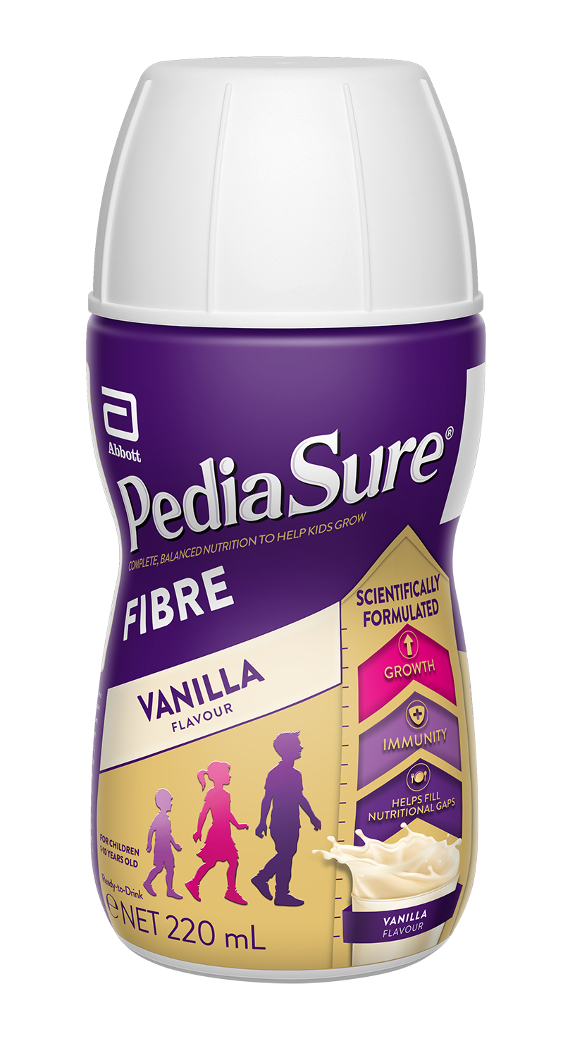 PediaSure Fibre Ready to Drink - Complete and balanced nutrition with fructo-oligosaccharides (dietary fibre).