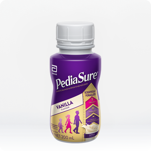 PediaSure Ready to Drink Vanilla - Complete and balanced fibre-free nutrition.