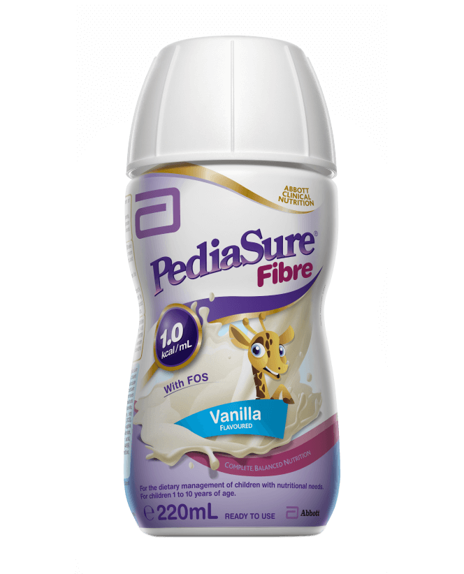 PediaSure Fibre Ready to Drink - Complete and balanced nutrition with fructo-oligosaccharides (dietary fibre).