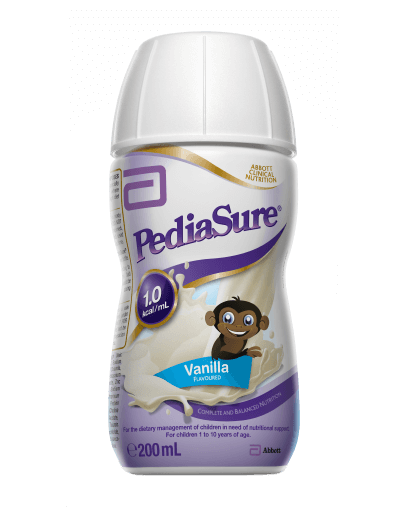 PediaSure Ready to Drink Vanilla - Complete and balanced fibre-free nutrition.