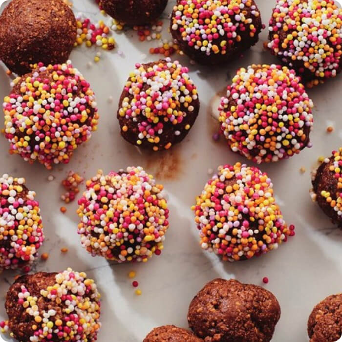 Rainbow Chocolate Balls with PediaSure Recipe