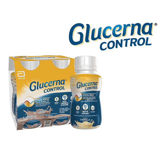Un pack de cuatro batidos de Glucerna® Control.