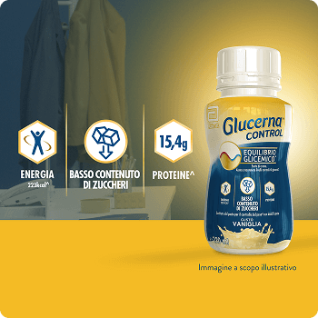 Glucerna Control Fonte di Cromo, Basso Indice Glicemico, 15,4 g di Proteine e 223 kcal