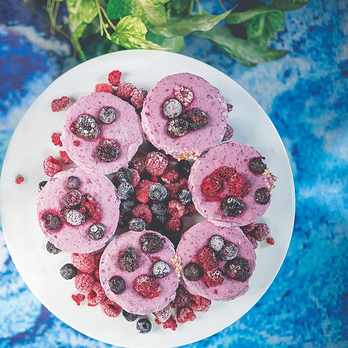 Frozen Yoghurt Berry Tarts with Protein