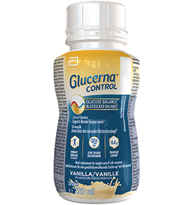 Glucerna® Control[1] Vanilla Flavour Shake – Source of Chromium[1], Low Glycaemic Index[3], 15.4 g Protein, and 223 kcal[13]