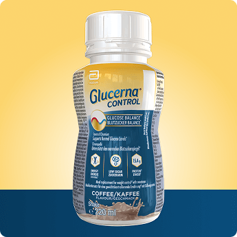 Glucerna® Control[1] Coffee Flavour Shake – Source of Chromium[1], Low Glycaemic Index[3], 15.4 g Protein, and 223 kcal[11]