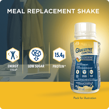Glucerna Control - Source of Chromium, Low Glycaemic Index, 15.4 g Protein, and 223 kcal