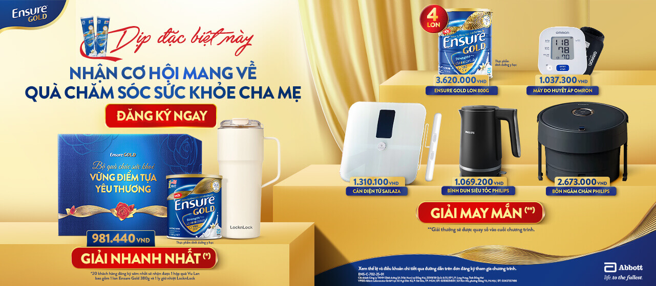 Chương trình ưu đãi - Chăm sức khỏe vàng, rinh ngàn quà tặng
