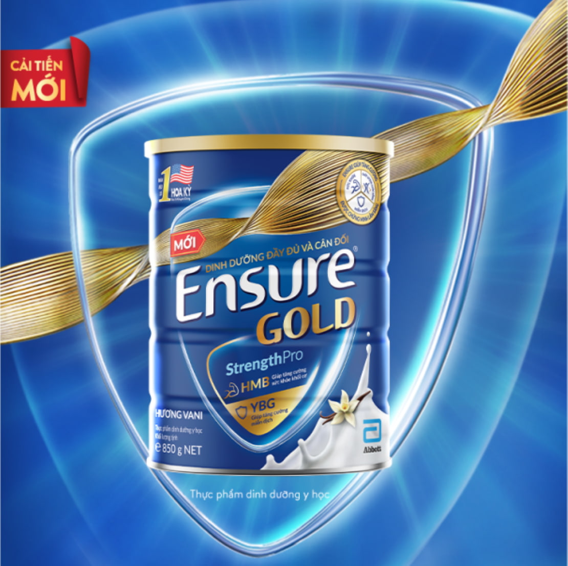 Ensure Gold cải tiến mới với công thức kép