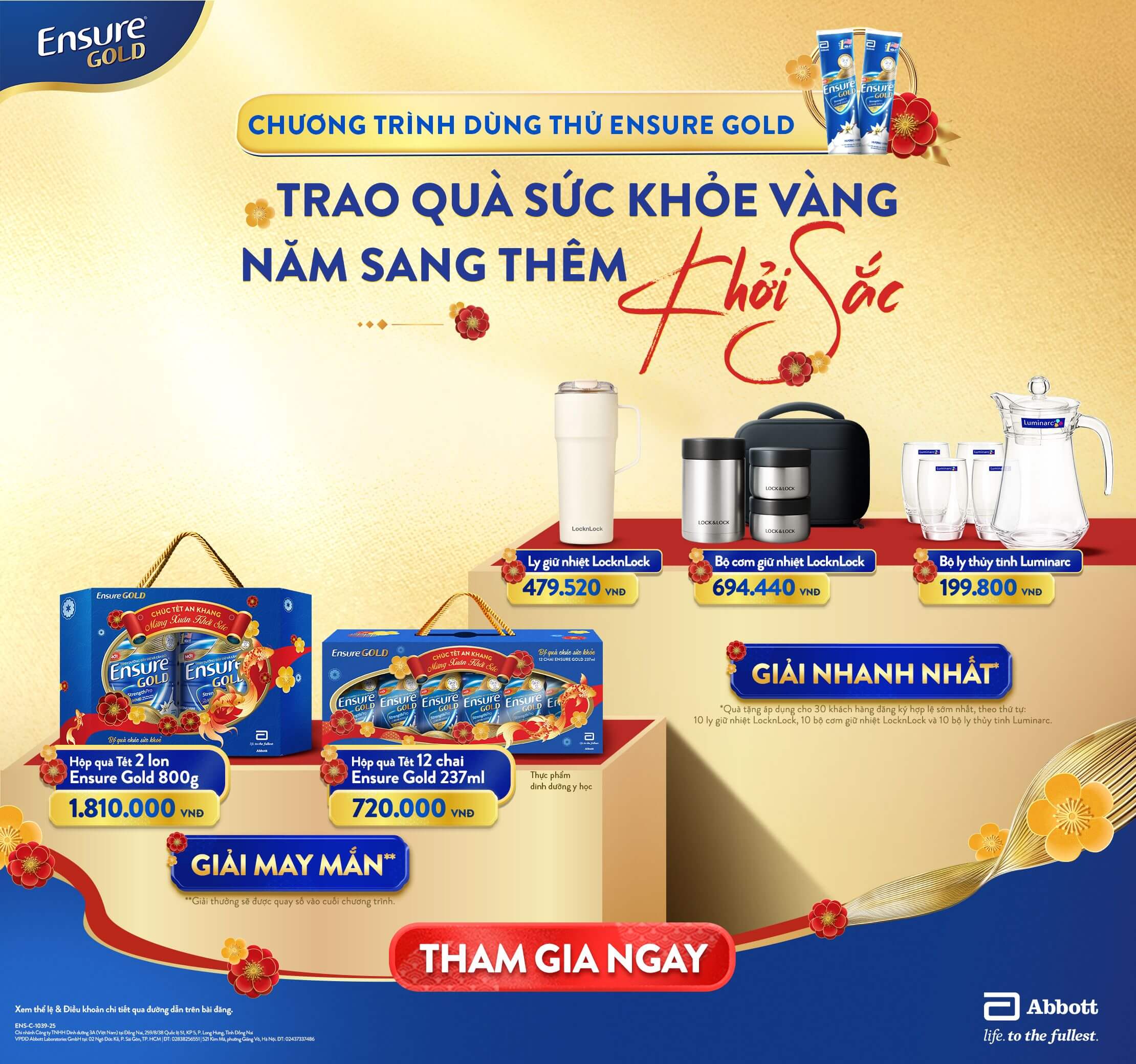 Chương trình ưu đãi - Chăm sức khỏe vàng, rinh ngàn quà tặng