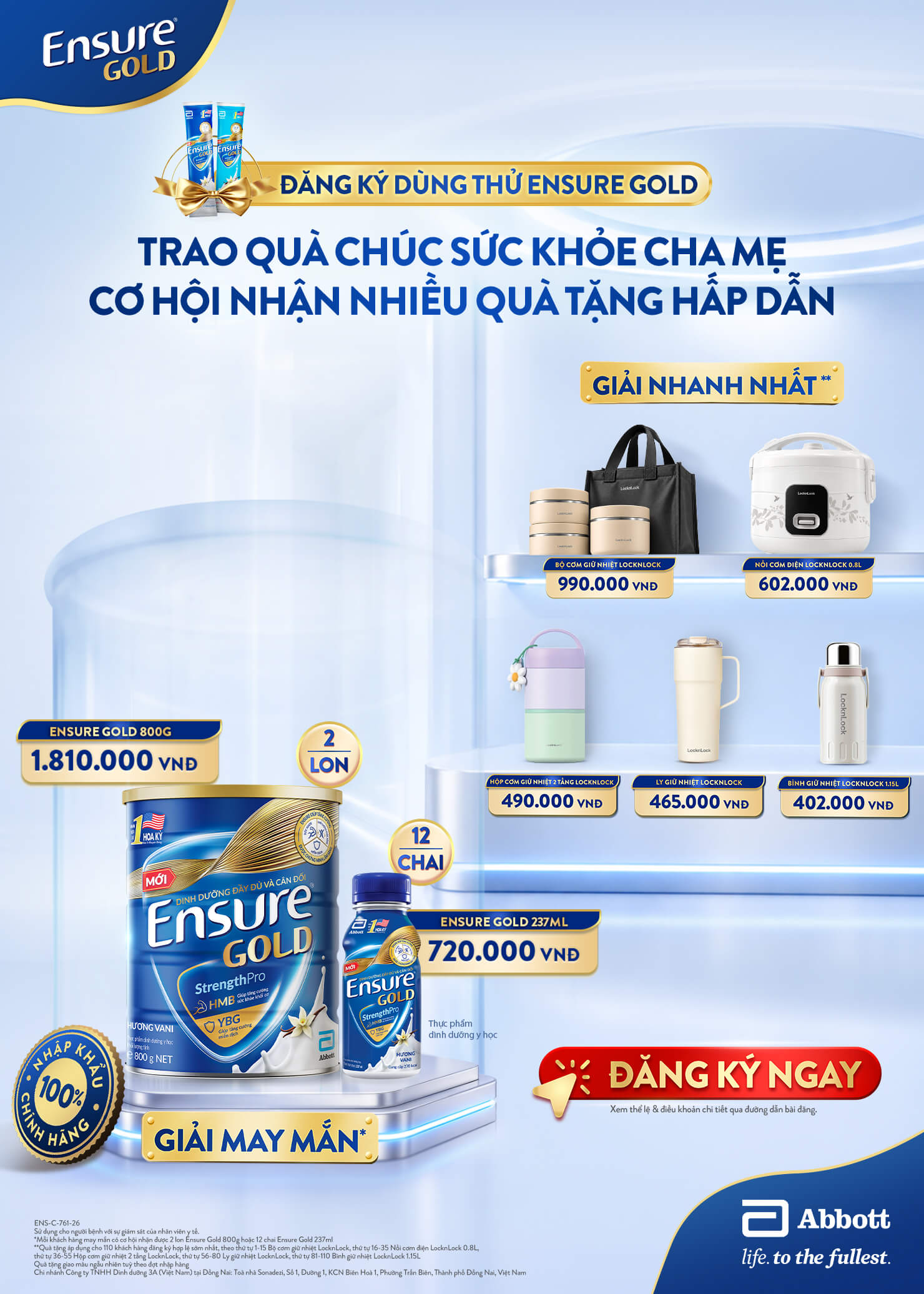 Cơ hội trúng quà ý nghĩa - Chăm sóc sức khỏe cha mẹ