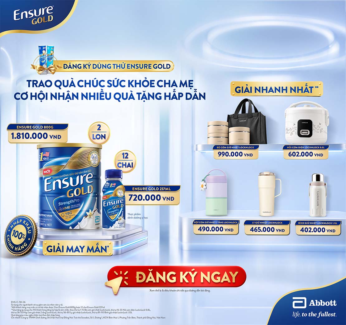 Trao quà chúc sức khỏe cha mẹ - Cơ hội nhận nhiều quà tặng hấp dẫn