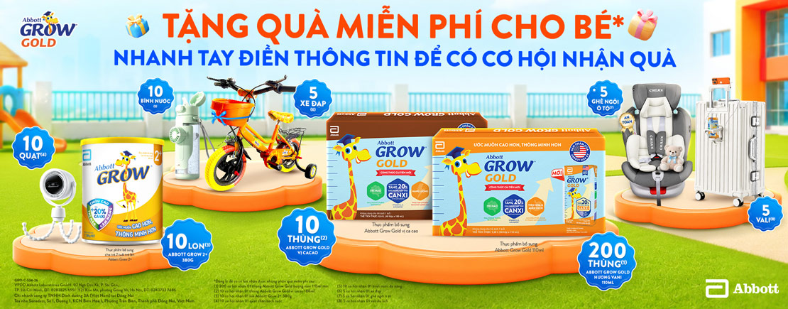 Tặng quà miễn phí cho bé