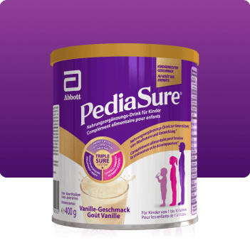 Pack de compléments nutritionnels Ensure à la vanille de 400 g avec un fond bleu