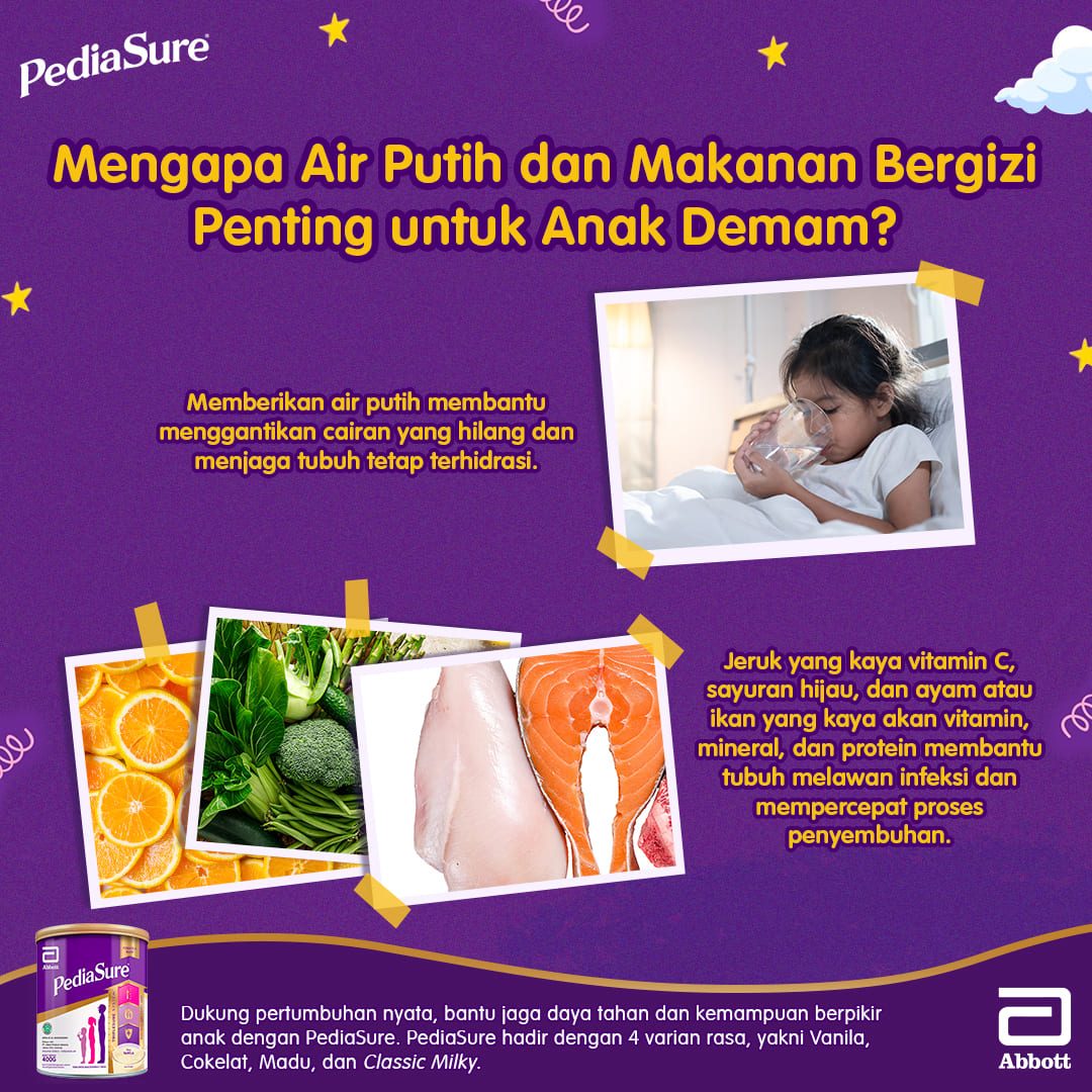 makanan bergizi untuk anak demam