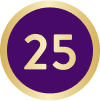 Pictogram met het getal 25