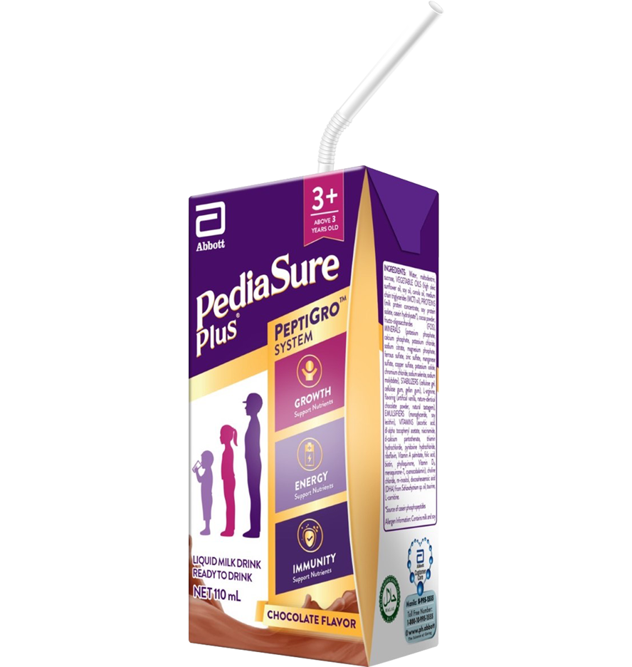 PediaSure Plus Chocolate flavored ready-to-drink package Image