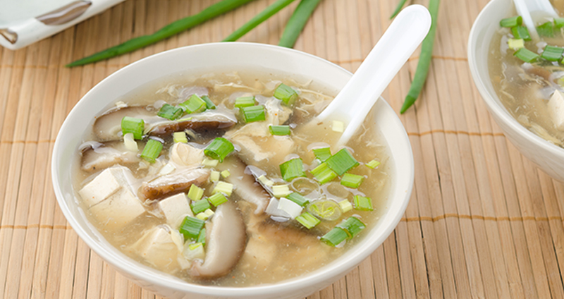 Canh nấm đậu hũ