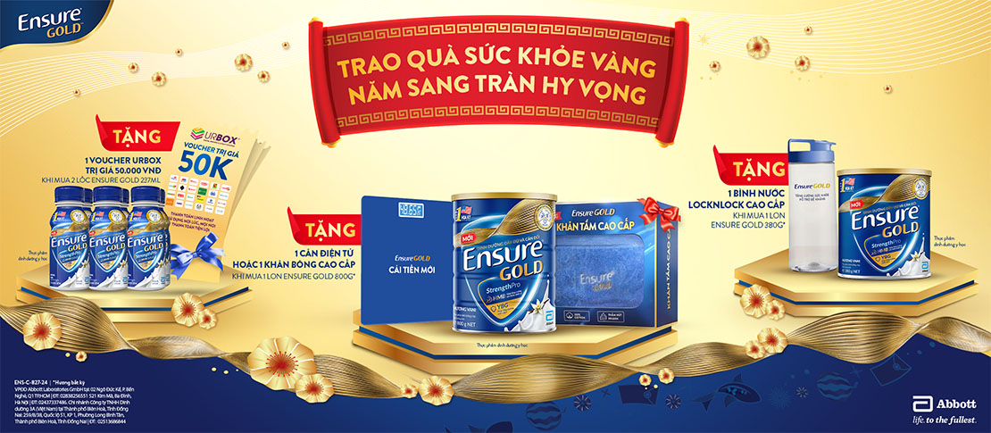 Chăm Sóc Sức Khỏe Vàng, Nhận Ưu Đãi Đặc Biệt Từ Ensure Gold 